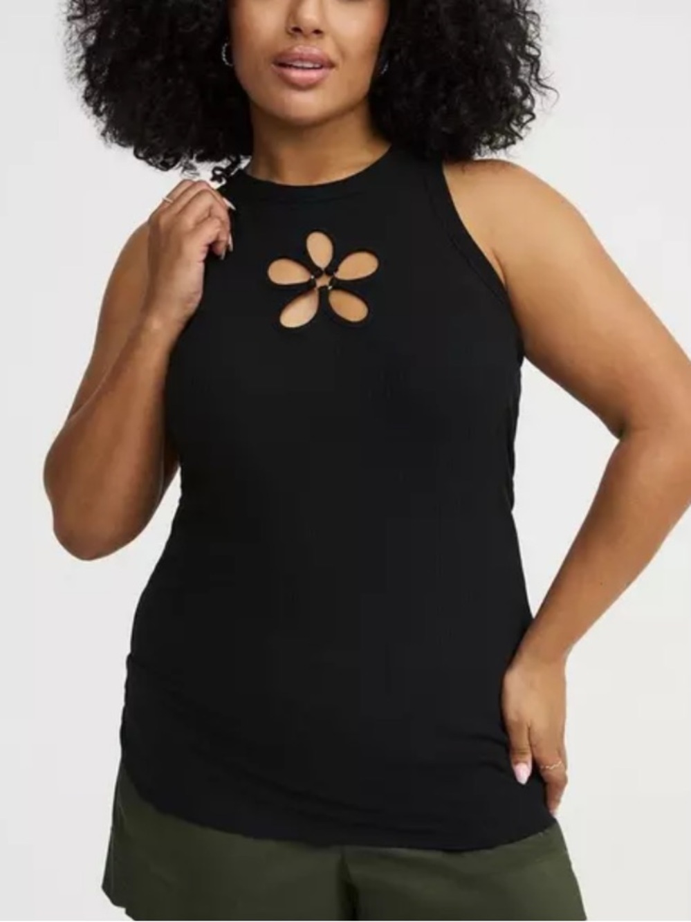 Torrid Supersoft Rib O-Ring Flower Tank